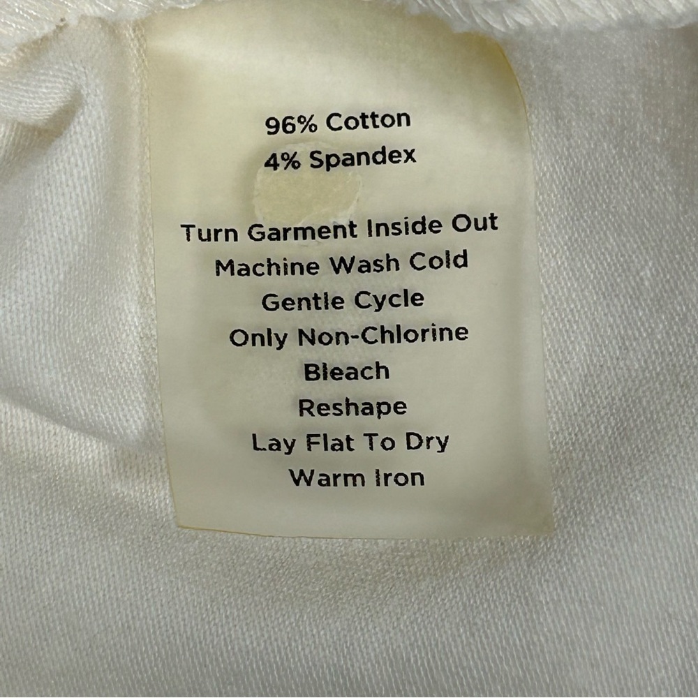 Talbots Blue Fitted Cap Sleeve Tee with Bamboo Floral Print - Picture 4 of 10